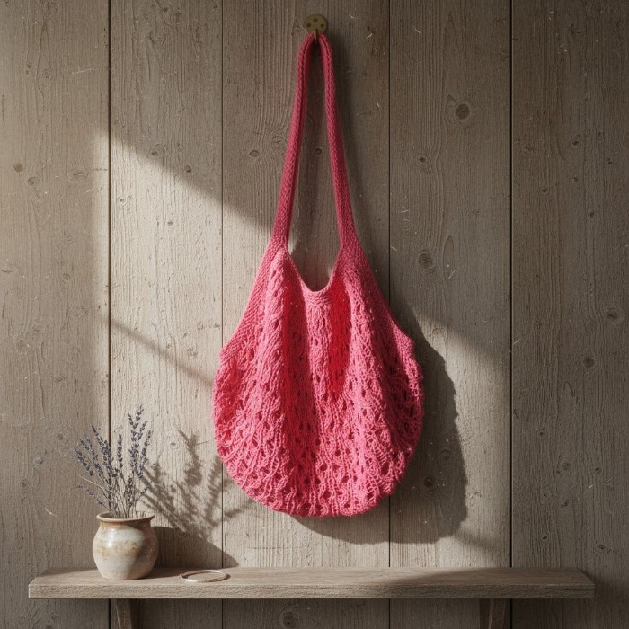 Sac Évasion — Patron Tricot PDF | Tricot facile 1 pelote Sac Évasion — Patron Tricot PDF Sac Ajouré