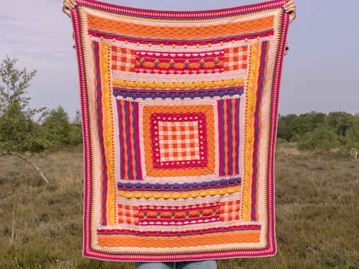 Kit Scheepjes CAL2026 Cotton Create DK : Sublime Couverture à 26 Pelotes 1 Kit Scheepjes CAL2026 Cotton Create DK Coucher du Soleil