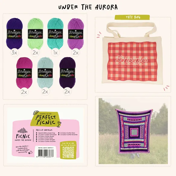 Kit Scheepjes CAL2026 Color Crafter : Sublime Couverture à 14 Pelotes 6 Kit Scheepjes CAL2026 Color Crafter Aurore