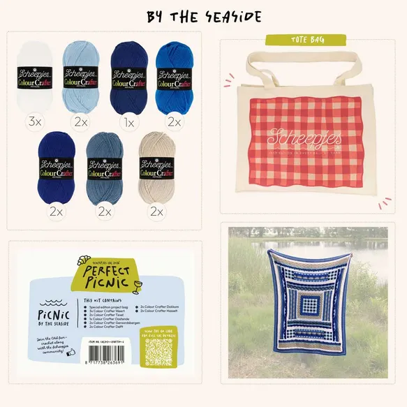 Kit Scheepjes CAL2026 Color Crafter : Sublime Couverture à 14 Pelotes 7 Kit Scheepjes CAL2026 Color Crafter Bord de Mer